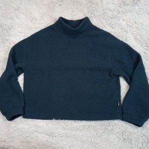 Alaskan Hardgear Womens Fleece Sweatshirt Blue M Oversize Duluth Trading Sweater